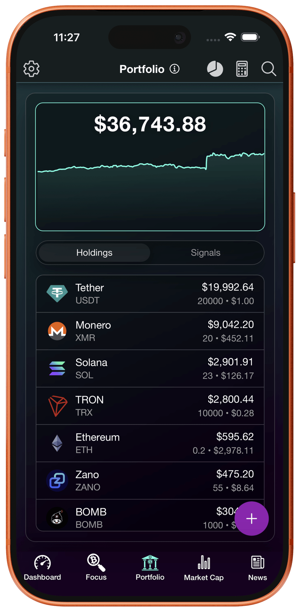 Best crypto portfolio tracker 2026 app showing crypto portfolio health dashboard