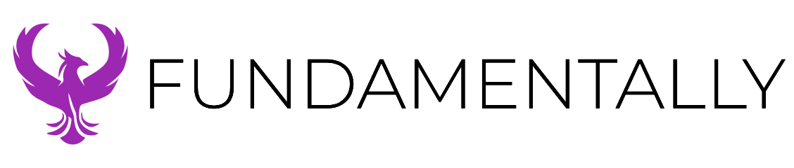 Fundamentally purple white flat logo